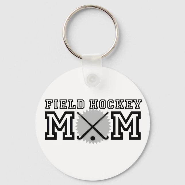 Field Hockey-Mama Schlüsselanhänger (Vorderseite)