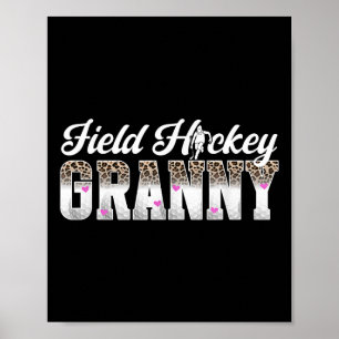 Field Hockey Oma eines Field Hockey Spieler Oma Poster