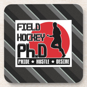 Field Hockey Ph.D Cork Backed Untersetzer
