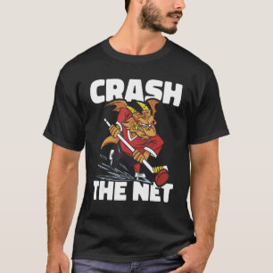 Field Hockey Player bricht das Net Ice Hockey Team T-Shirt