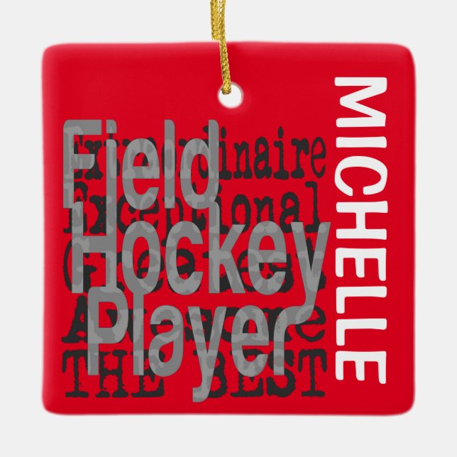 Field Hockey Player Extraordinaire CUSTOM Keramikornament (Vorderseite)
