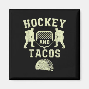 Field Hockey und Tacos Fan League Lustiges Eishock Magnet