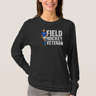 Field Hockey Veteran Spieler Team Lawn Game Field T-Shirt