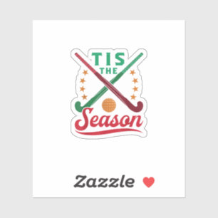Field Hockey Weihnachten Die Zeit Ist Da Spieler U Aufkleber