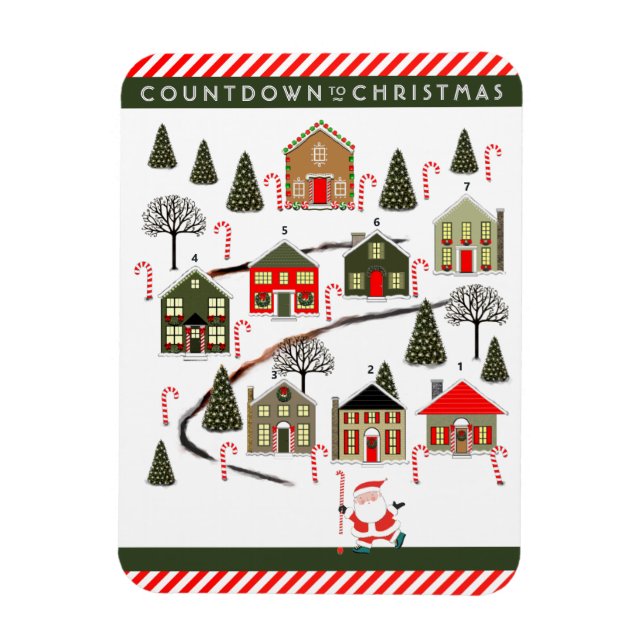 Field Hockey Weihnachtsrätsel Magnet (Vertikal)