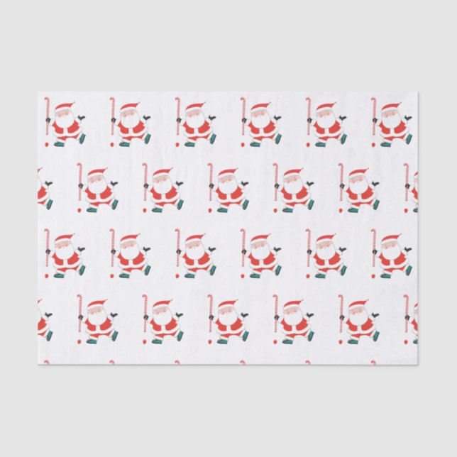 Field Hockey Weihnachtszettel Seidenpapier (Vorderseite)