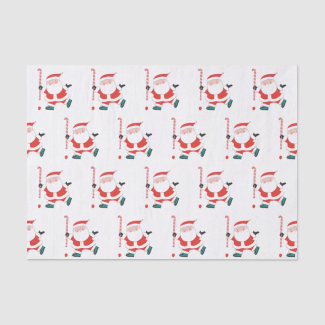 Field Hockey Weihnachtszettel Seidenpapier (Vorderseite)