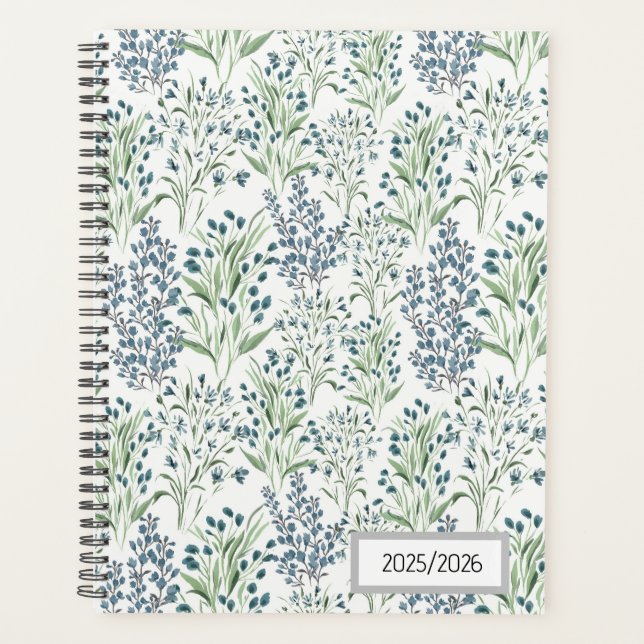Field of Blue Florals Planer (Vorderseite)
