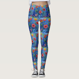 Field of flowers yoga pants leggings