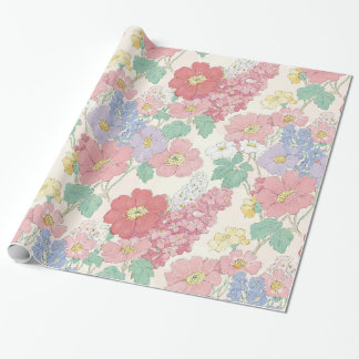 field of spring, tender flowers Wrapping Paper   Geschenkpapier