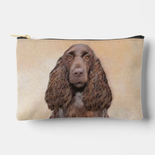 Field Spanel Malerei Roan Niedliche Original Dog A Zubehörtasche
