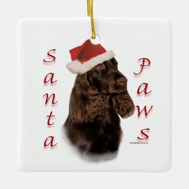 Field Spanel Santa Paws Keramikornament (Vorderseite)