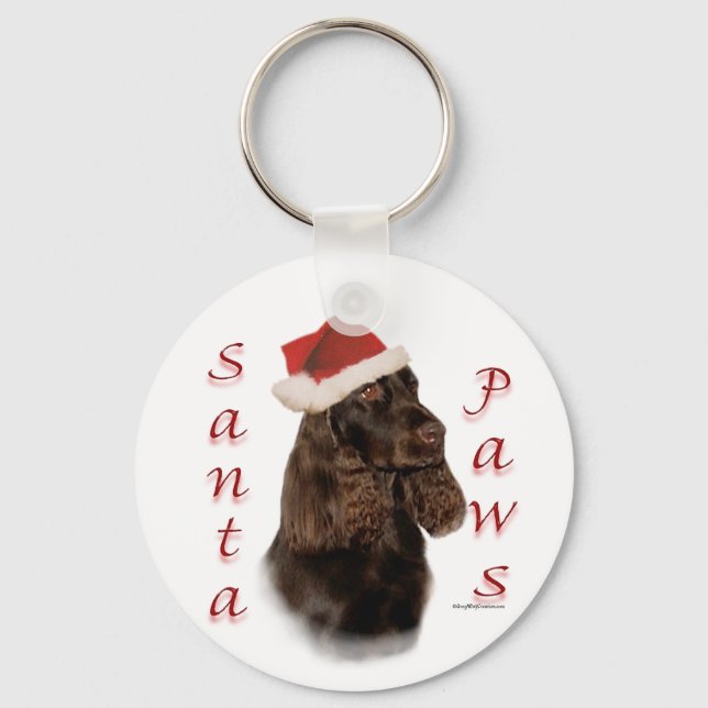 Field Spanel Santa Paws Schlüsselanhänger (Vorderseite)
