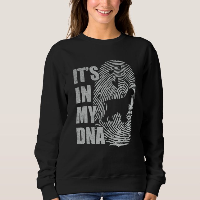 Field Spaniel DNA Dog Mom Dad Dog Sweatshirt (Vorderseite)