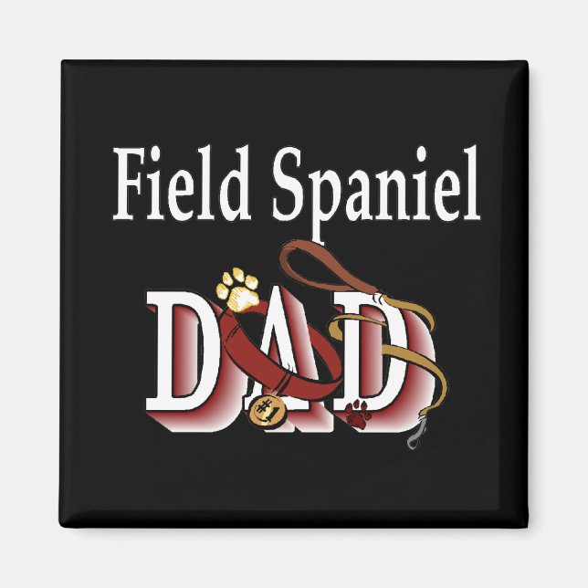 Field Spaniel Papa Magnet (Vorne)