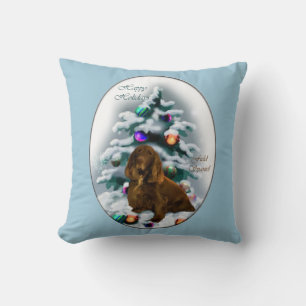 Field Spaniel Weihnachten Kissen