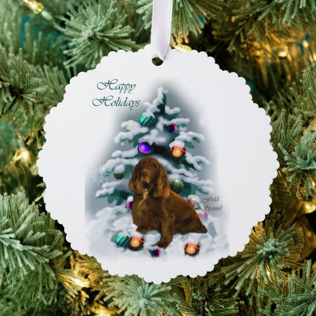 Field Spanische Weihnachten Ornament Karte (Insitu (Baum))