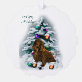 Field Spanische Weihnachten Ornament Karte