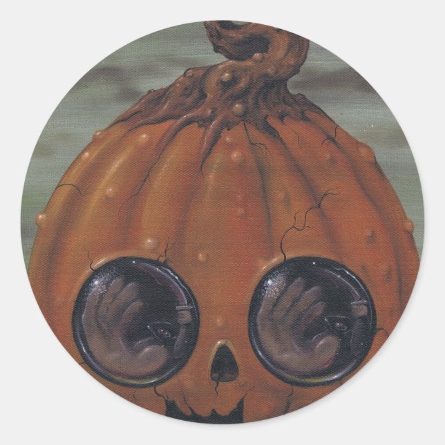 fiendischer Glee Runder Aufkleber (Vorderseite)