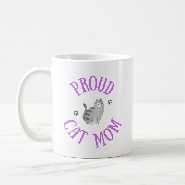 Fier chat maman Mug (Gauche)