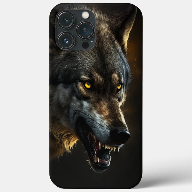 Fier coque iphone Wolf (Verso)