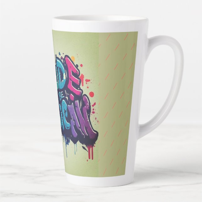 Fier d'être Américain Latte Mug (Droite)