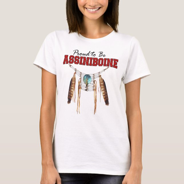 Fier d'être Assiniboine Relaxé Fit Jersey T-shirt (Devant)