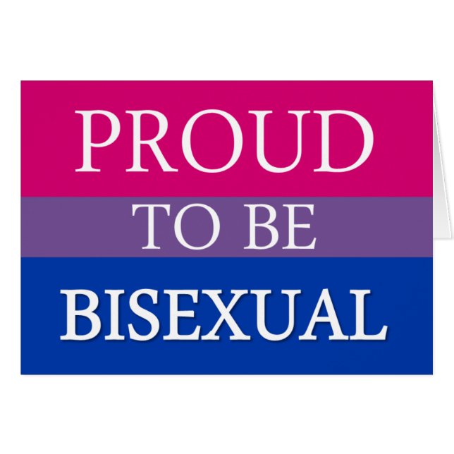 Fier d'être bisexuel (Devant horizontal)