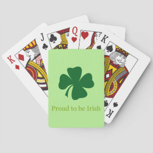 Fier d'être irlandais Cartes à jouer