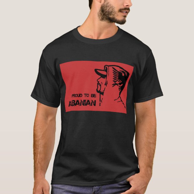 Fier d'être T-shirt albanais (Devant)