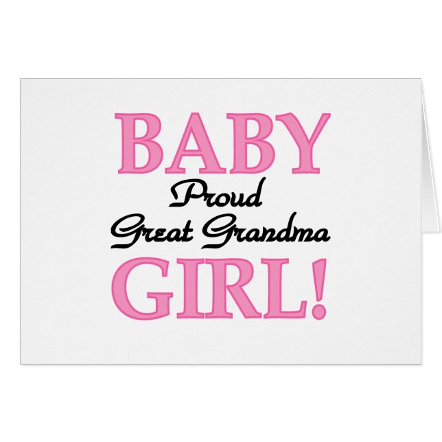 Fier Grand Grand-mère Baby Girl Tshirts et cadeaux (Devant horizontal)