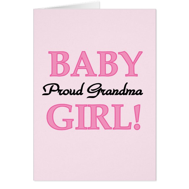 Fier Grand-mère Baby Girl Tshirts et cadeaux (Devant)