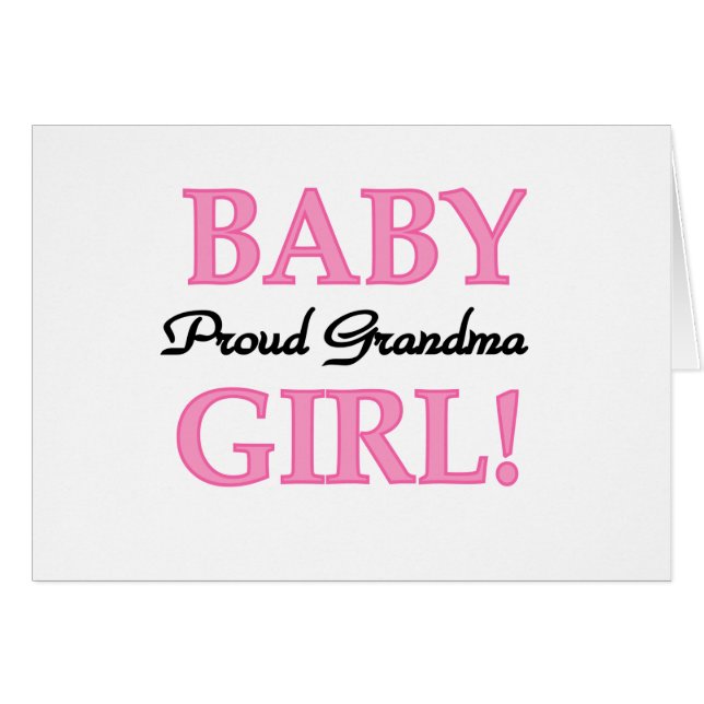 Fier Grand-mère Baby Girl Tshirts et cadeaux (Devant horizontal)