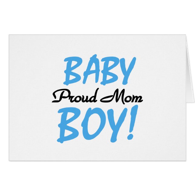 Fier maman Baby Boy Tshirts et cadeaux (Devant horizontal)