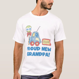 Fier nouveau grand-père C'est un garçon TShirts et