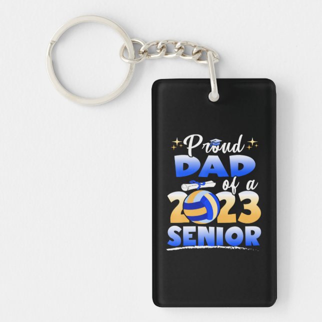 Fier Papa D'Une Diplôme De Volley-Ball 2023 Senior (Devant)
