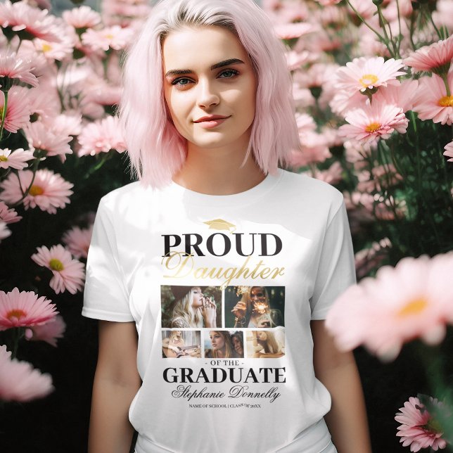 Fier T-shirt de la fille du diplômé (Créateur téléchargé)