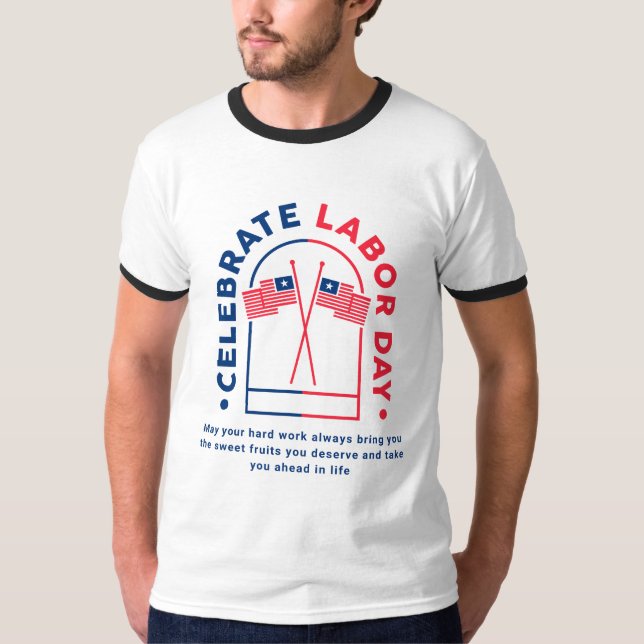 "Fier Travailleur - T-shirt Travail et Dédication" (Devant)