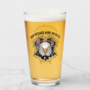 Fier verre de patriote américain