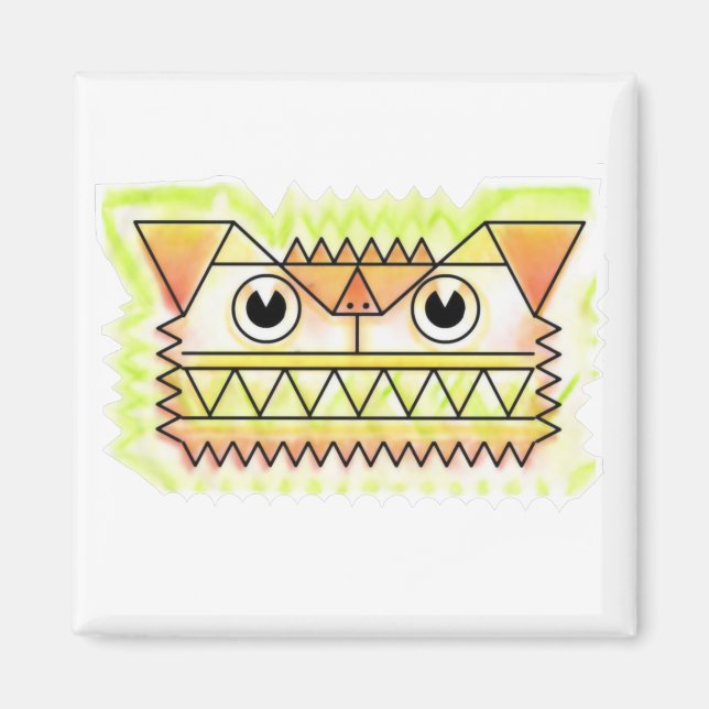 Fierce, Angry Dog Magnet (Vorne)