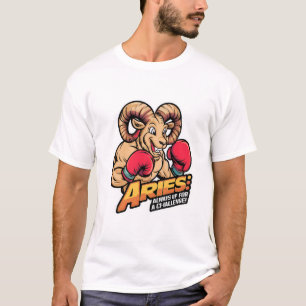 Fierce Aries Ram Boxer "Immer für eine Herausforde T-Shirt