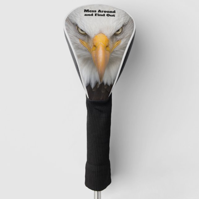 Fierce Bald Eagle Golf Headcover (Vorderseite)