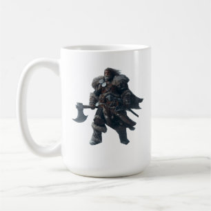 Fierce Barbarian Warrior mit antikem Ax Kaffeetasse