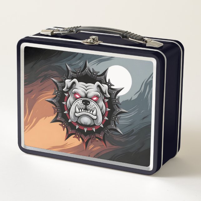 Fierce Bulldog Metall Brotdose (Vorderseite)