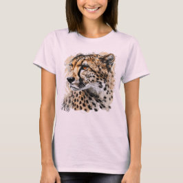 Fierce Cheetah Print Women's Graphic T-Shirt