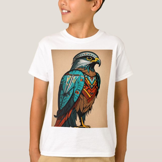 Fierce Crystal Eagle T-Shirt Design (Vorderseite)