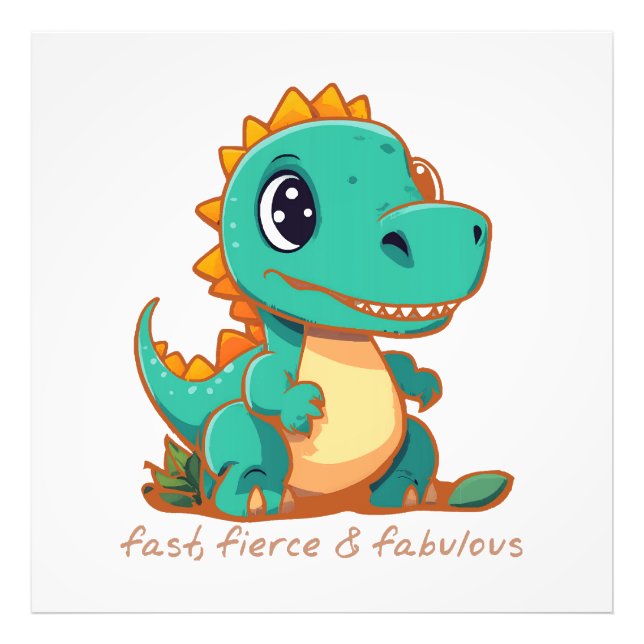 Fierce Dinosaurs Fotodruck (Vorne)