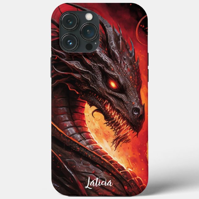 Fierce Dragon and Fire Case-Mate iPhone Hülle (Rückseite)