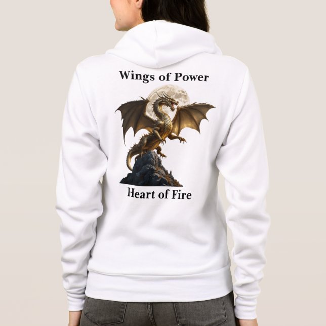 Fierce Dragon Rearing Hoodie (Rückseite)