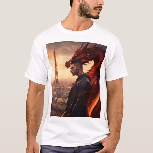 Fierce Dragon Tattoo Design T-Shirt (Vorderseite)